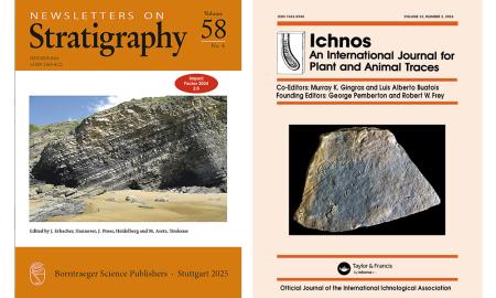 Imagen El patrimonio Jurásico de Asturias, en portada de dos revistas científicas internacionales