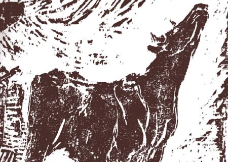 Imagen Vaca mugiendo entre ruinas