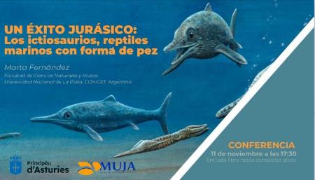 Conferencia Un éxito jurásico. Los ictiosaurios, reptiles marinos con forma de pez