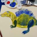 Image Un dinosaurio en tu pincel